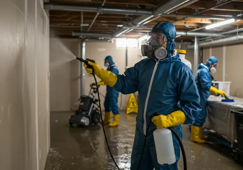 Basement Sanitization and Antimicrobial Treatment process in Malden, MO